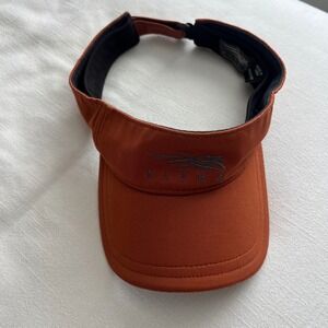 Sitka Gear Orange Mesh Back Adjustable Visor Hat One Size Fits Most